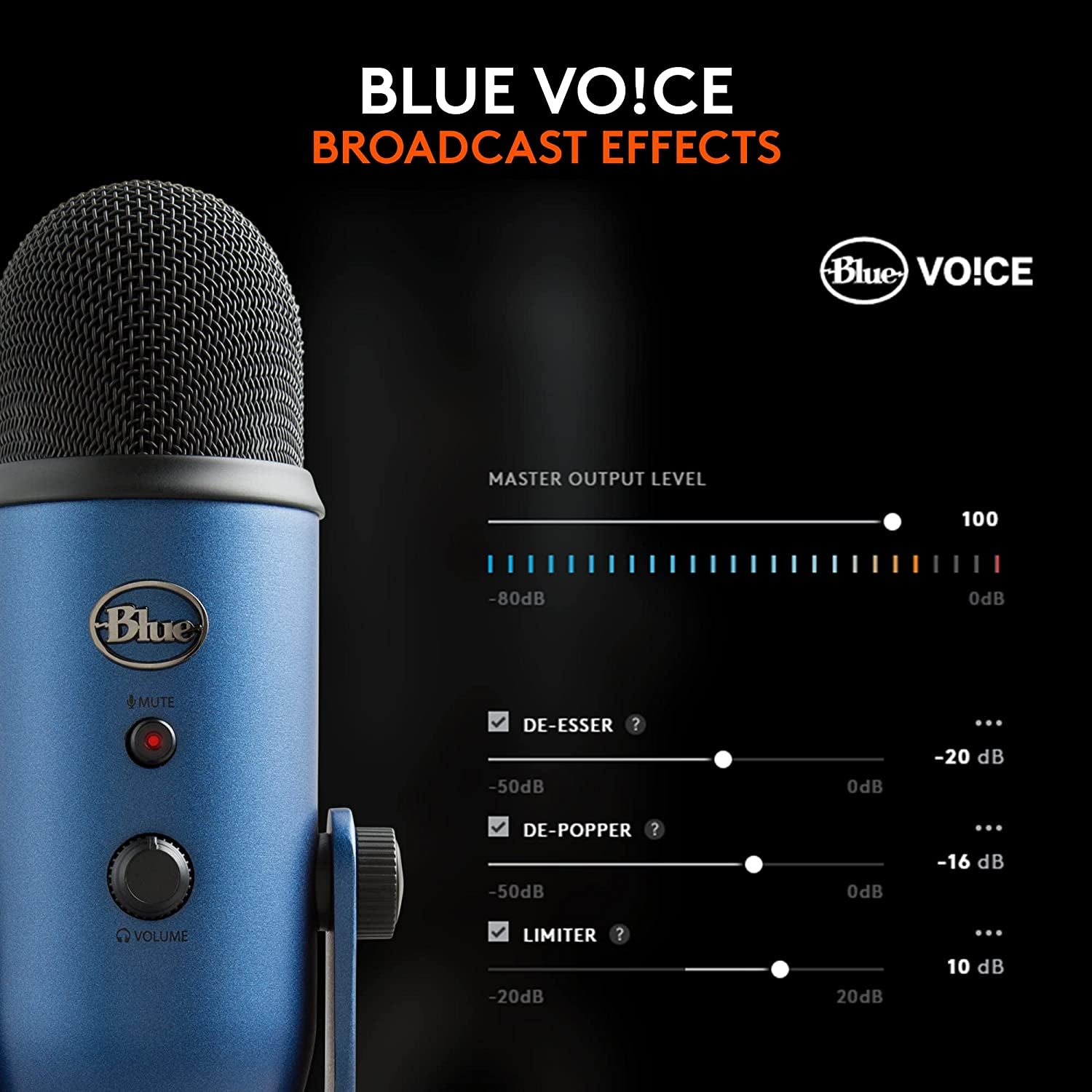 Logitech Yeti USB Microphone: Studio Sound for Gaming, Streaming & More