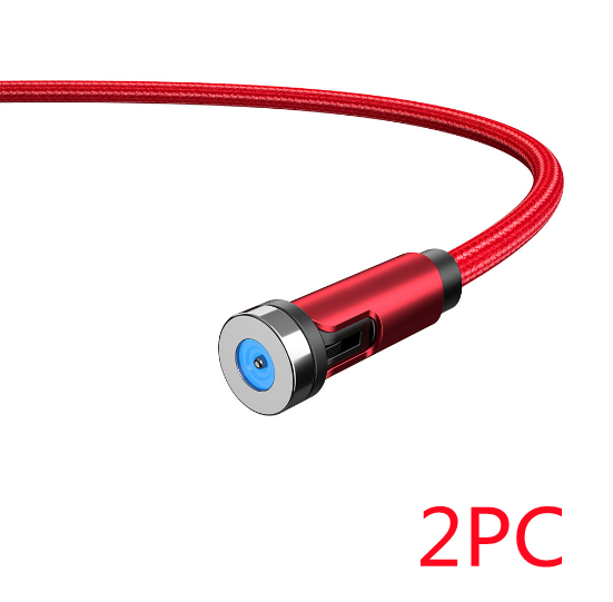 Cable de carga USB magnético giratorio de 360° - Cargador compatible con varios dispositivos