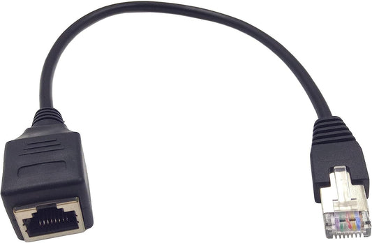 RJ45 Extension Cable, 1PCS Cat6 Ethernet Male to Female Extension Network Connector Cable (1Ft)