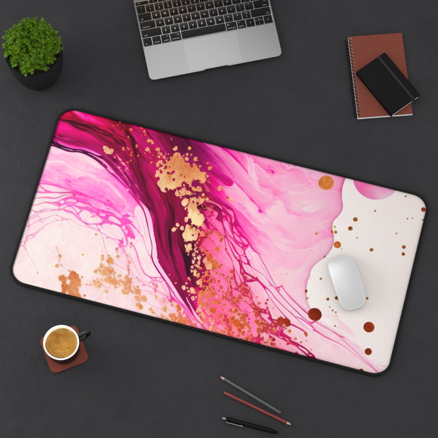 Neoprene Desk Mat – Blush & Burn