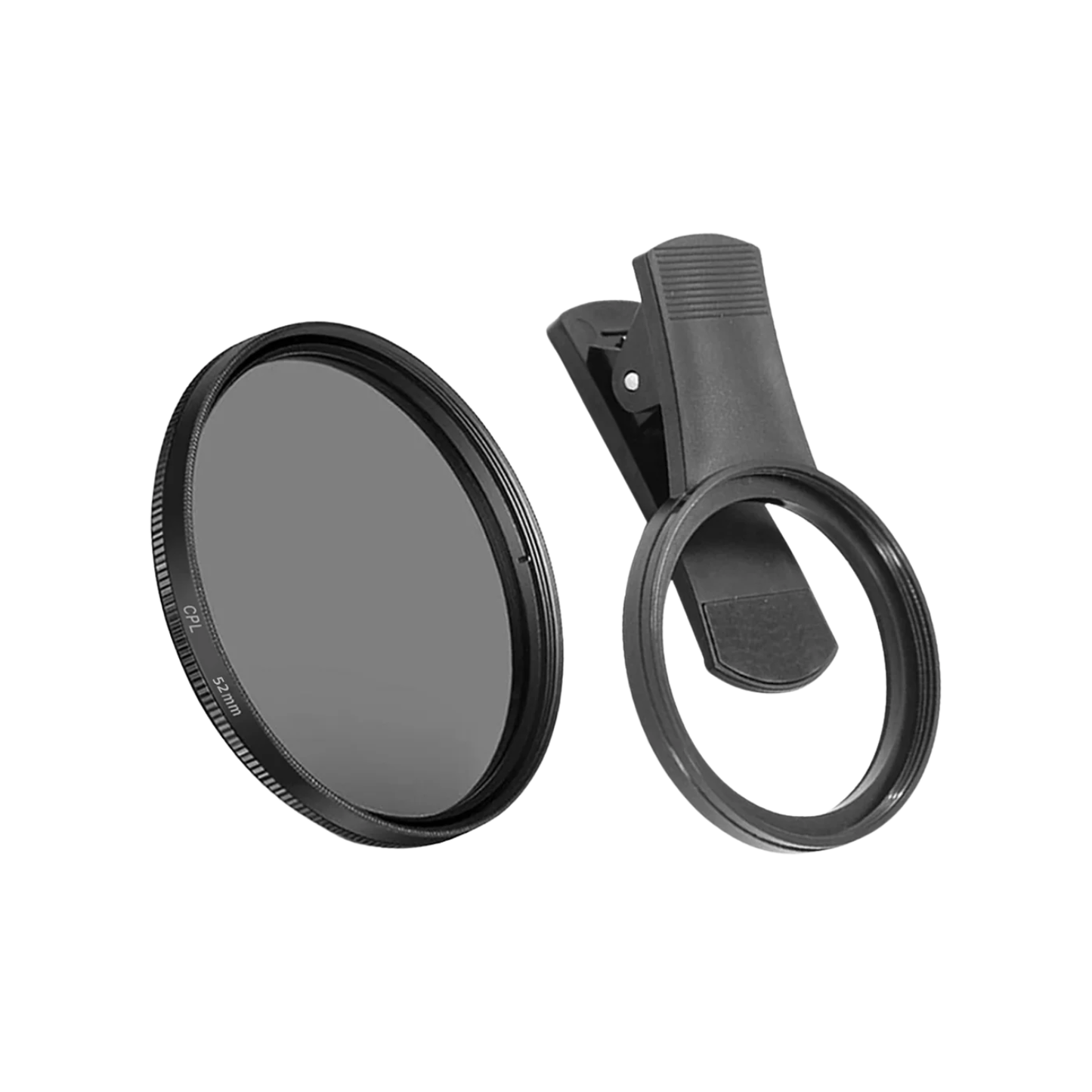 52mm Clip-On CPL Phone Camera Lens Filter - Circular Polarizer, HD Clarity