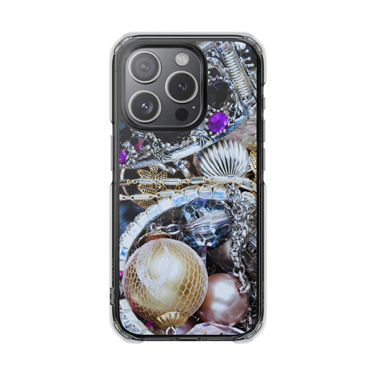 Clear Magnetic Phone Case – Chrome Jewel