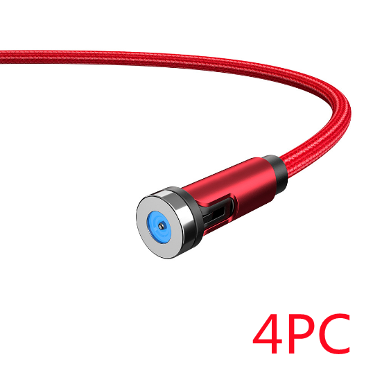 Cable de carga USB magnético giratorio de 360° - Cargador compatible con varios dispositivos