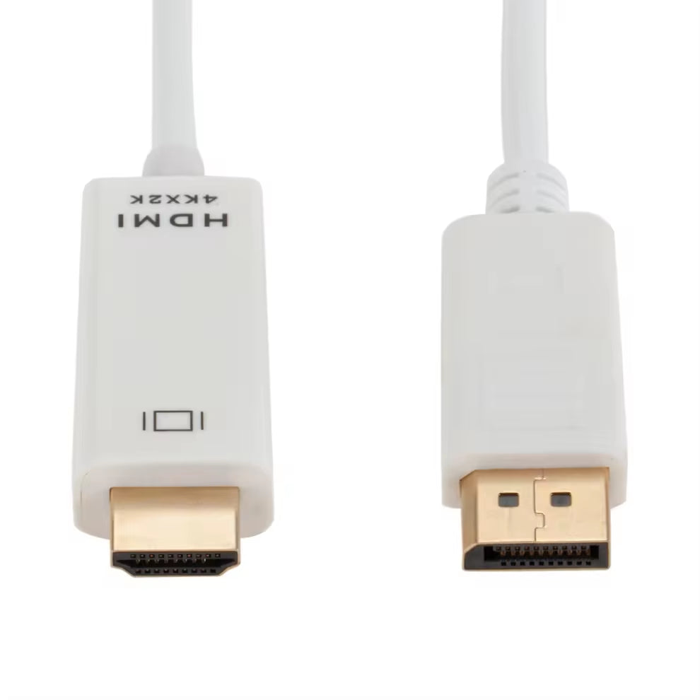 4K Displayport to Hdmi-Compatible Adapter Cable 1.8M DP to HDMI HD Video Audio Converter Cable for PC TV Projector Laptop