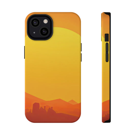 Impact-Resistant Phone Case – Desert Sunrise