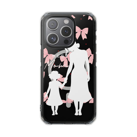 Clear Magnetic Phone Case – Best Mom: My Little Girl