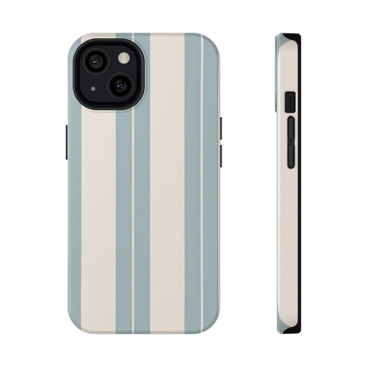 Impact-Resistant Phone Case – Coastal Stripe