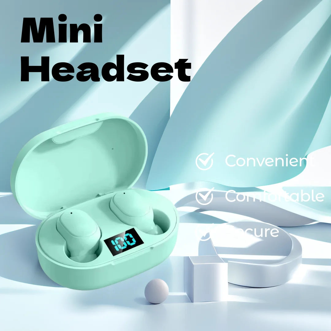 E6S Wireless Bluetooth Earphones TWS Bluetooth Headset Wireless Earbuds Noise Cancelling Earphones with Mic Headphones Sport