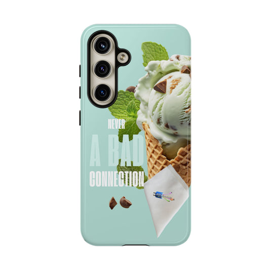 Never a Bad Connection – Mint Ice Cream Protective Phone Case