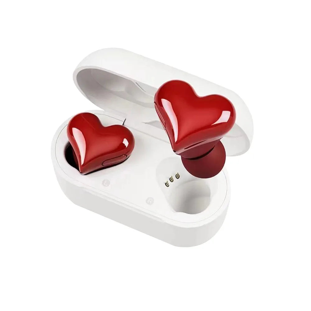 Heart-Shaped Bluetooth Earbuds: Wireless, High Quality