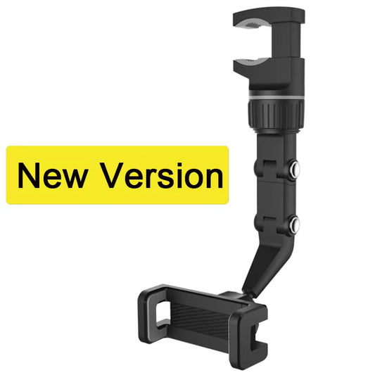 Auto Rearview Mirror Car Phone Holder 360° Rotating Cellphone Mount Stand Support in Car for Iphone 13 12 Car Mobile Clip Bracke