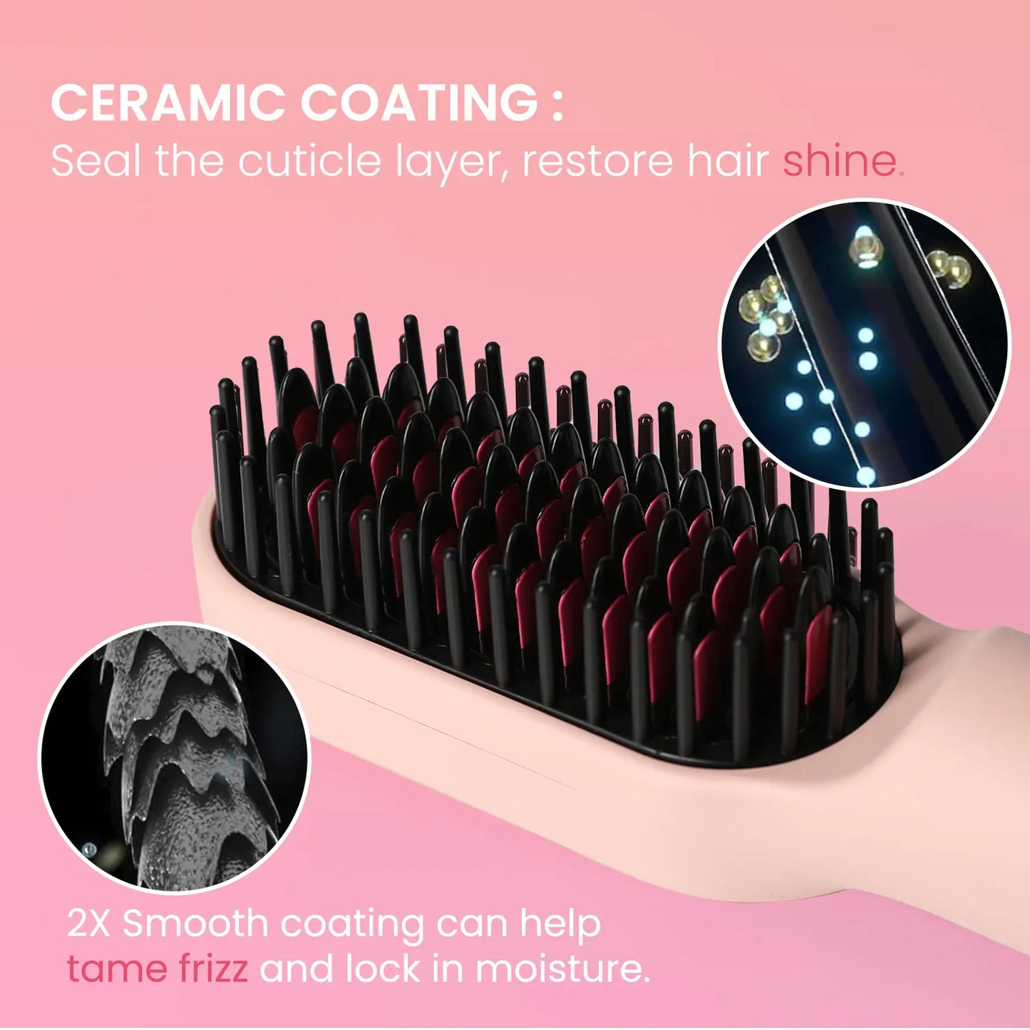 Hair Dryer Brush Negative Lon 3 in 1 Hot Air Dryer Styler and Volumizer Pro Hair Straightener Curler Blow Dryer Brush