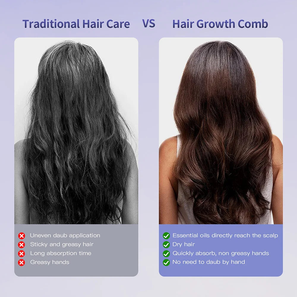 Hair Care Spray Massage Comb Vibration Scalp Massage Hairbrush Head Massager Hair Sprayer Atomizing Brush Hair Oil Applicator