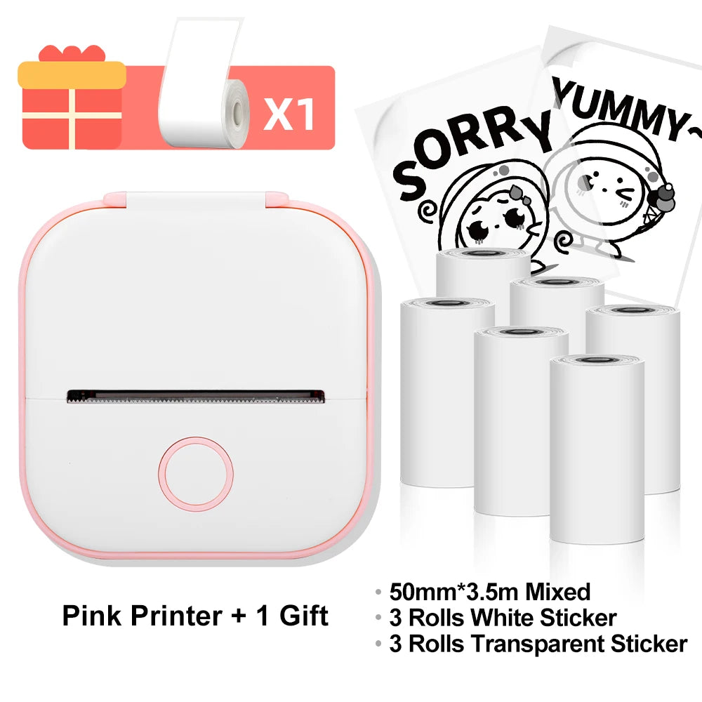 Phomemo T02 Wireless Thermal Printer: Portable Pocket Photo/Label/List Printer