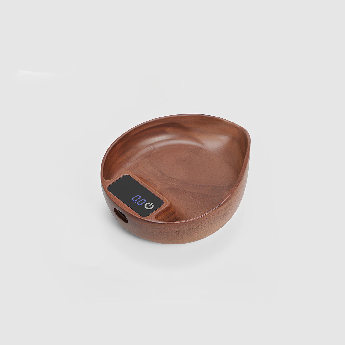 Electronic Walnut Coffee Scale - Precision Weighing with Leaf Design