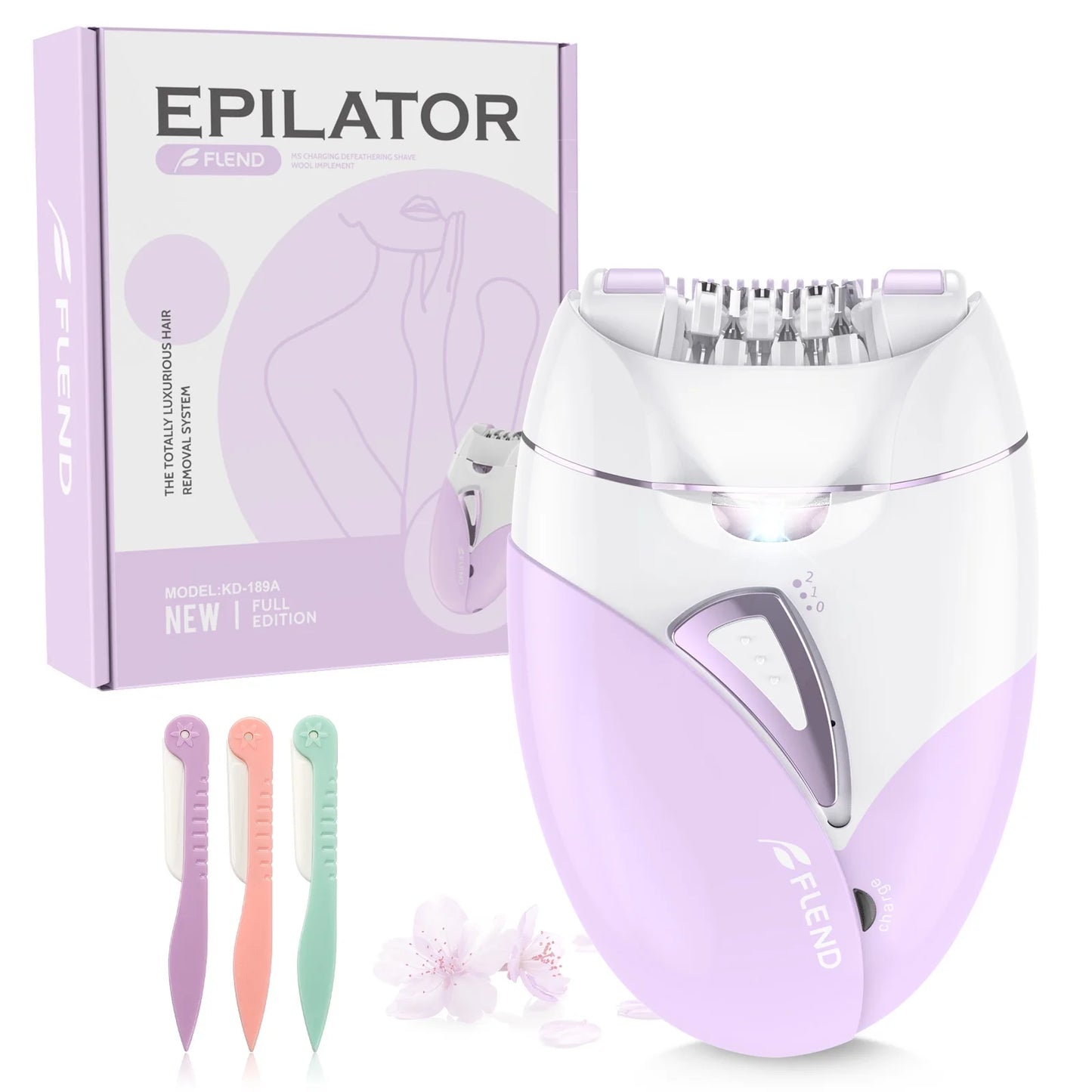 Hair Epilator Removal for Women, USB Rechargeable Hair Remover Electric Tweezers, Cordless Epilator for Women Face Hair Remover with Light,Hair Rmoval with Portable and Compact Design