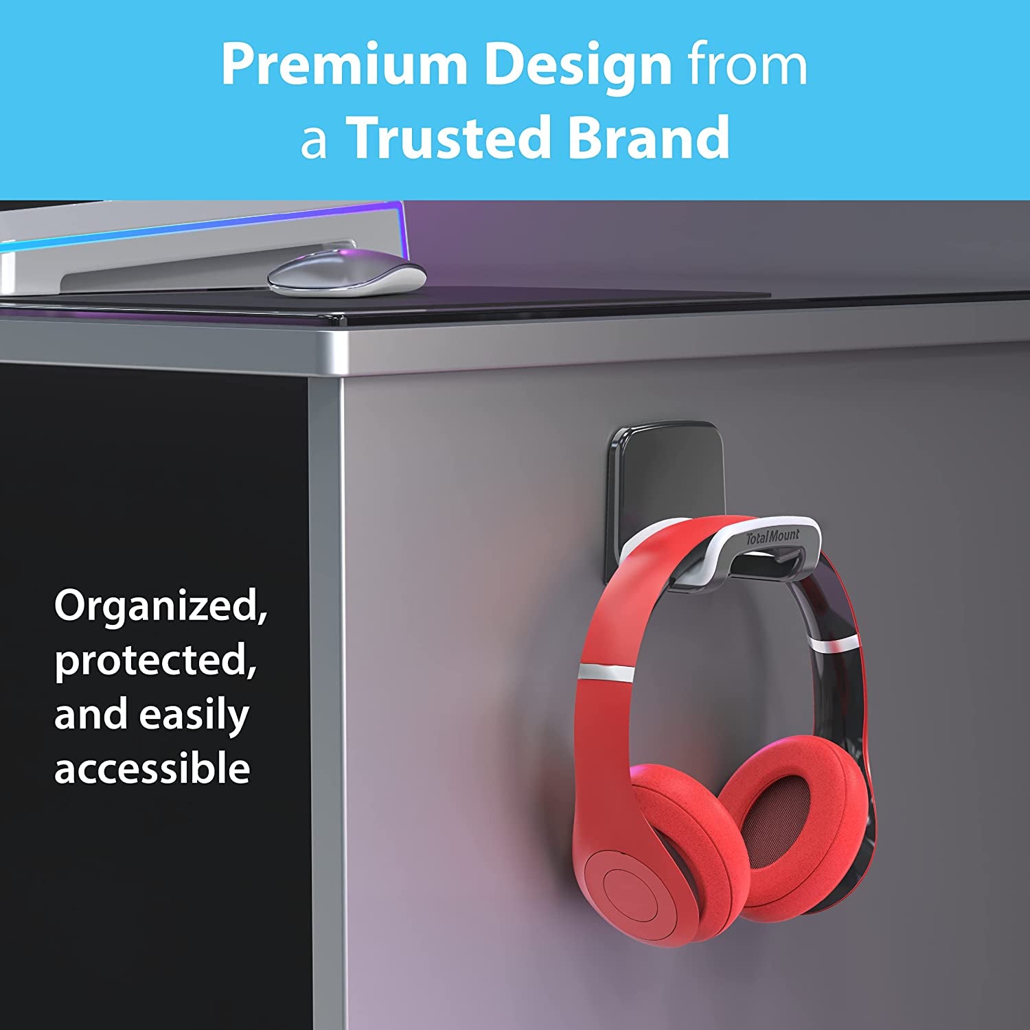 Damage-Free Headphone Wall Hanger