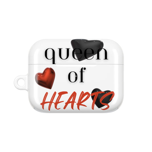 Earbud Case Cover – Queen of Hearts