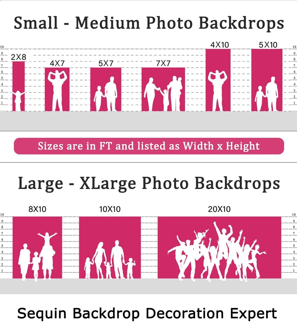 8Ftx10Ft Silver Sequin Backdrop | Wedding & Birthday Party Photo Background | Glitter Curtains for Photography | Sparkly Shimmer Backdrop | Durable & Elegant Background