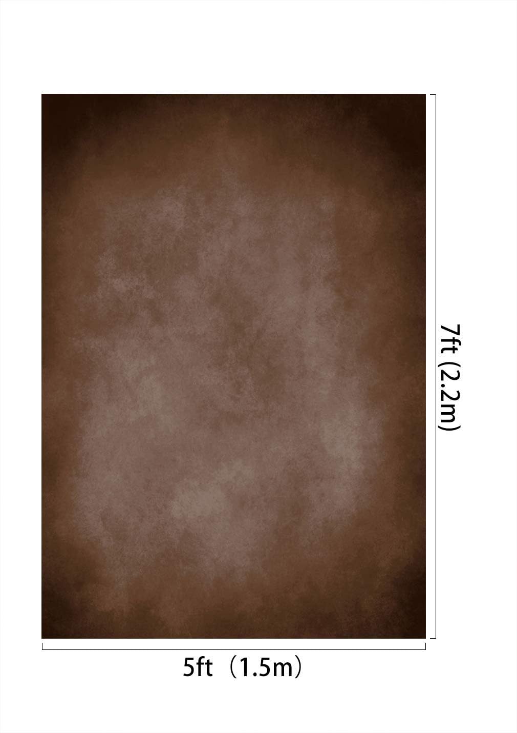 5X7Ft Brown Portrait Backdrops Vintage Brown Backgrounds for Professional Photography Studio