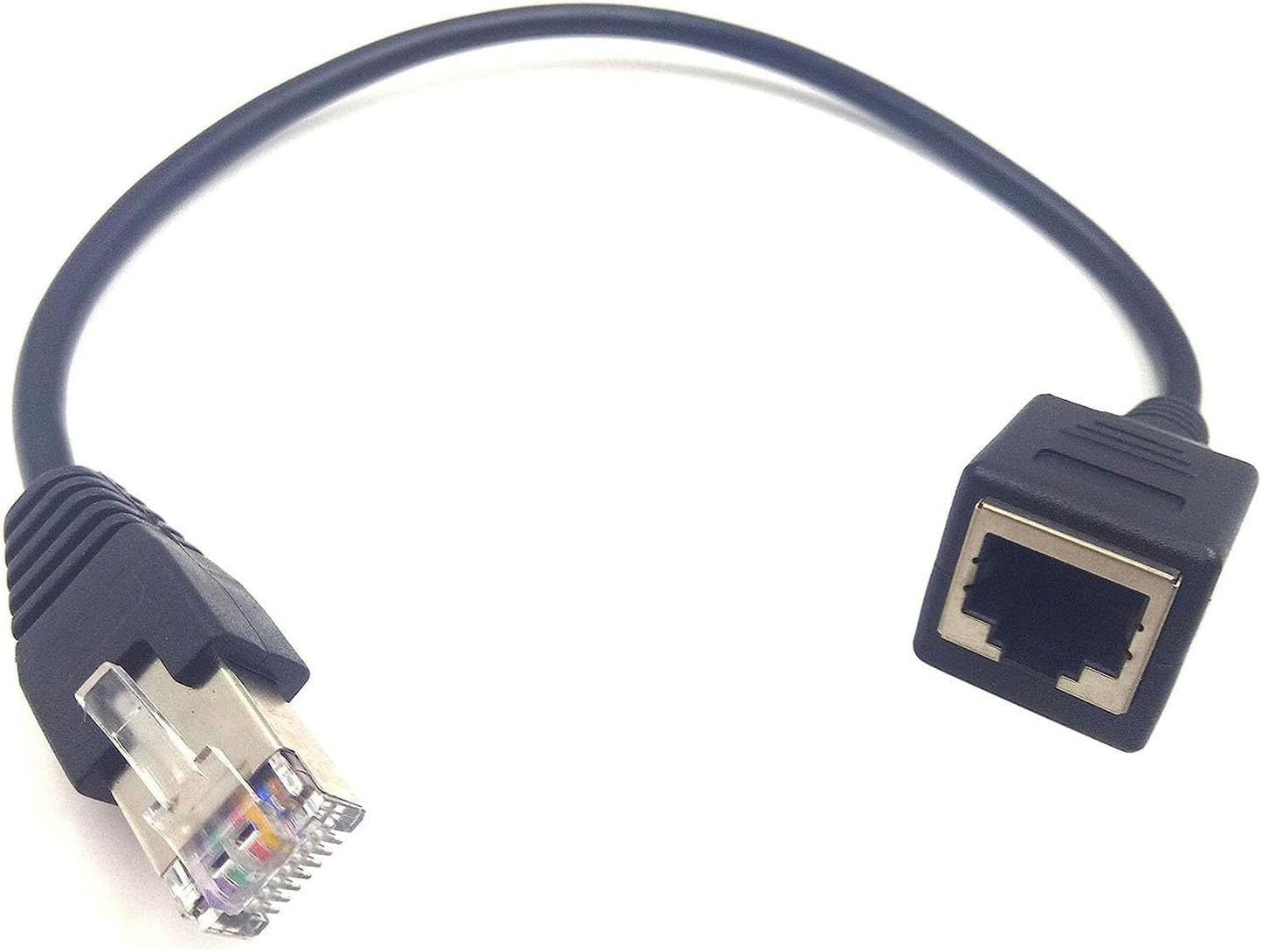 RJ45 Extension Cable, 1PCS Cat6 Ethernet Male to Female Extension Network Connector Cable (1Ft)