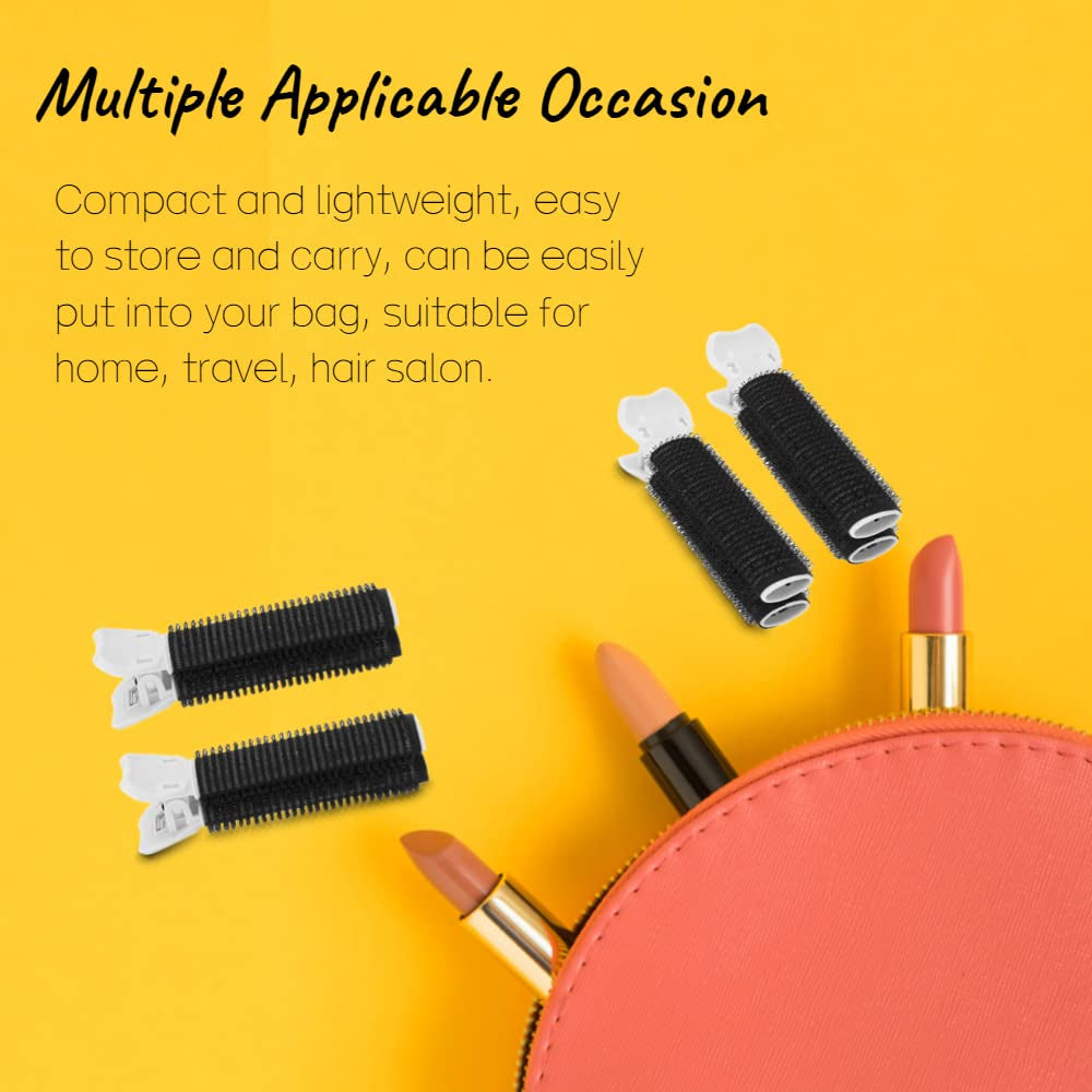 2 Pcs Volumizing Hair Root Clip, Hair Volume Curler Clips, Fluffy Hair Volumizing Clips, Hair Styling Tool for DIY Curly Hair(Black)