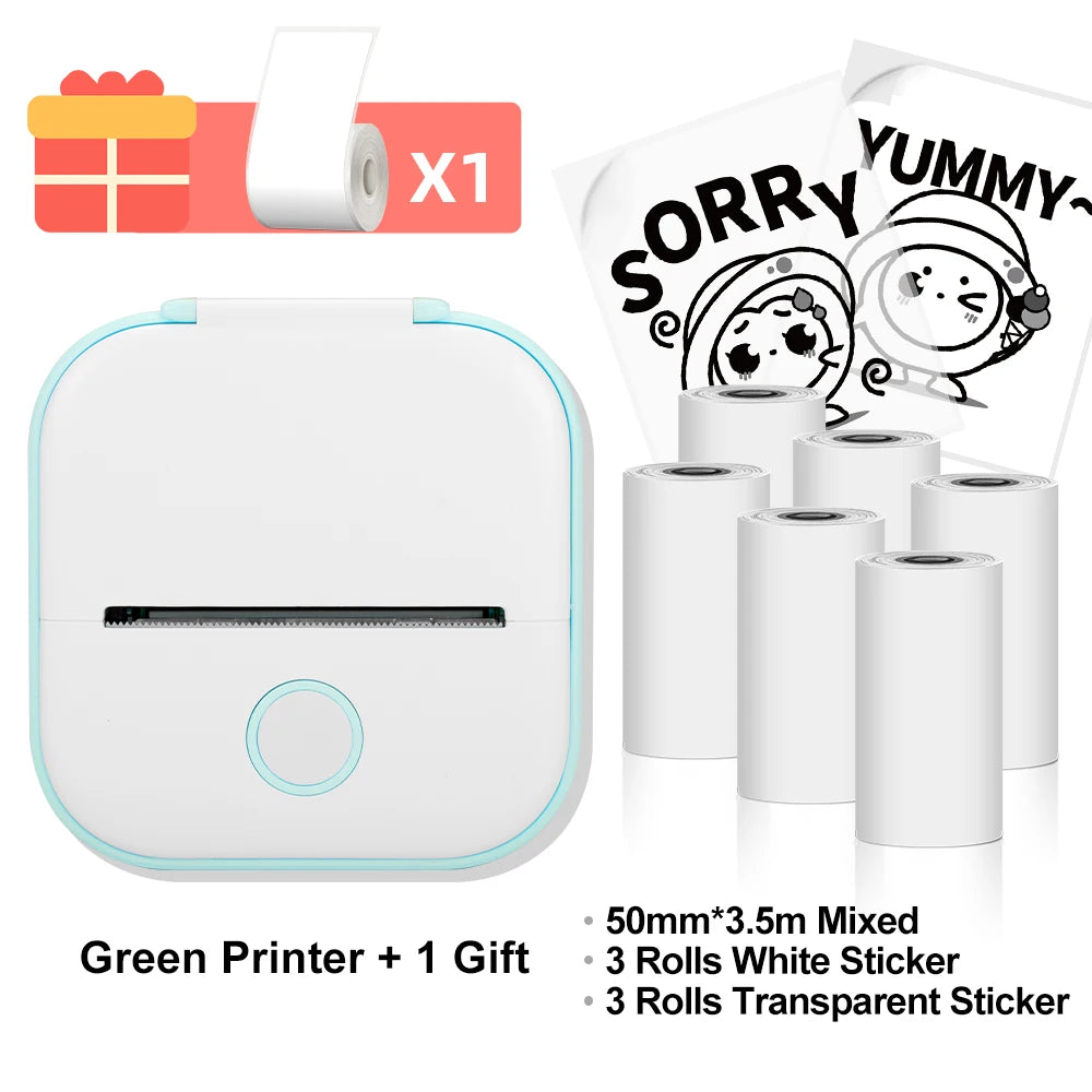 Phomemo T02 Wireless Thermal Printer: Portable Pocket Photo/Label/List Printer