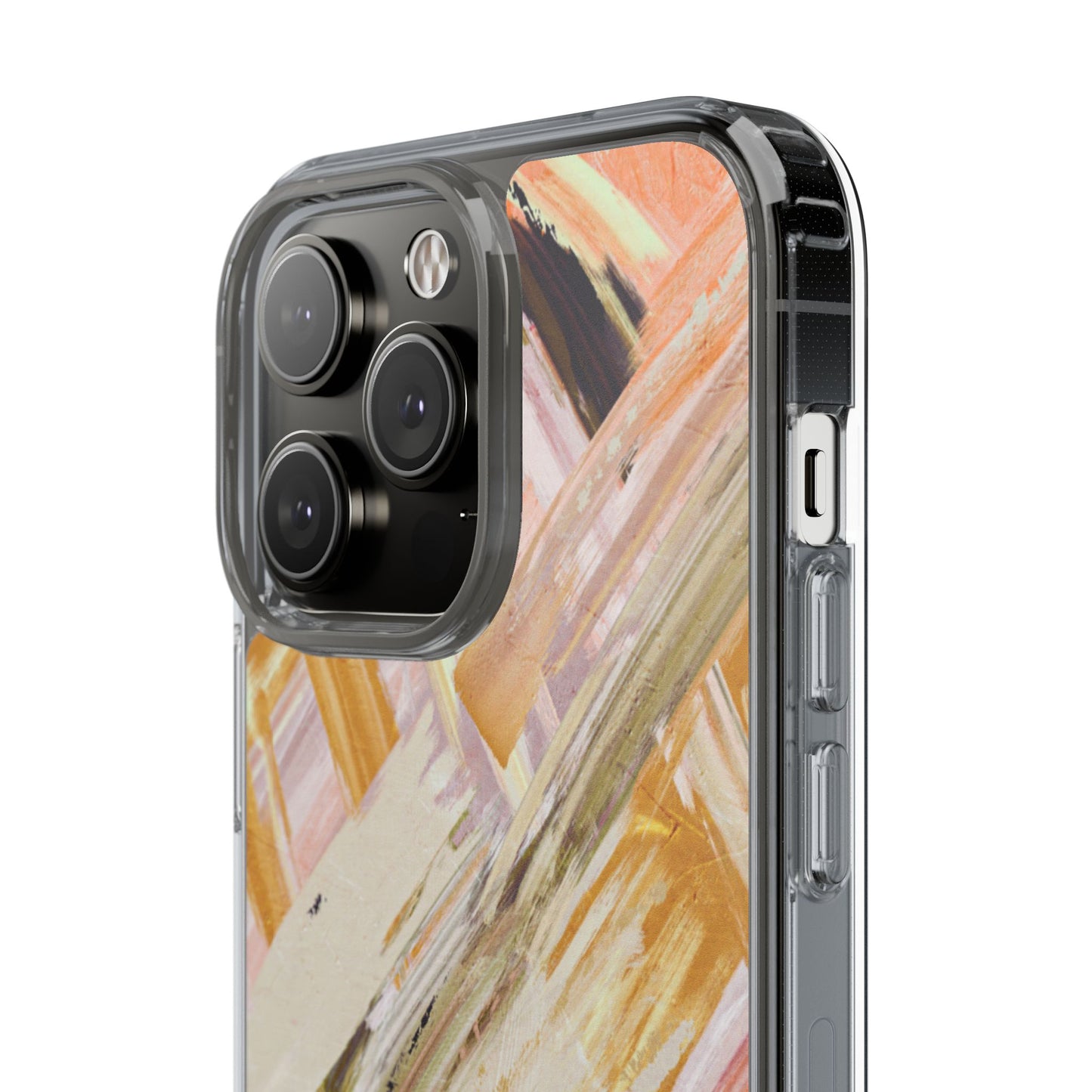 Clear Phone Case – Brush & Bronze