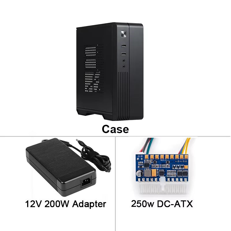 New Style ITX C04 Computer Case MX02 Mini Desktop Case Industrial Control HTPC Case Cooling Design