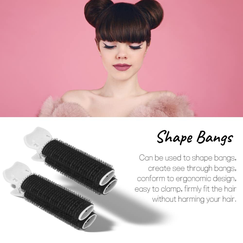 2 Pcs Volumizing Hair Root Clip, Hair Volume Curler Clips, Fluffy Hair Volumizing Clips, Hair Styling Tool for DIY Curly Hair(Black)