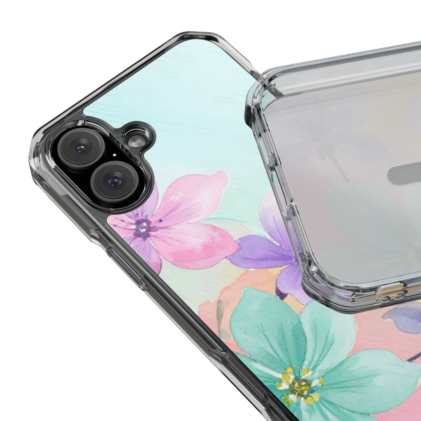 Clear Magnetic Phone Case – Water Petal