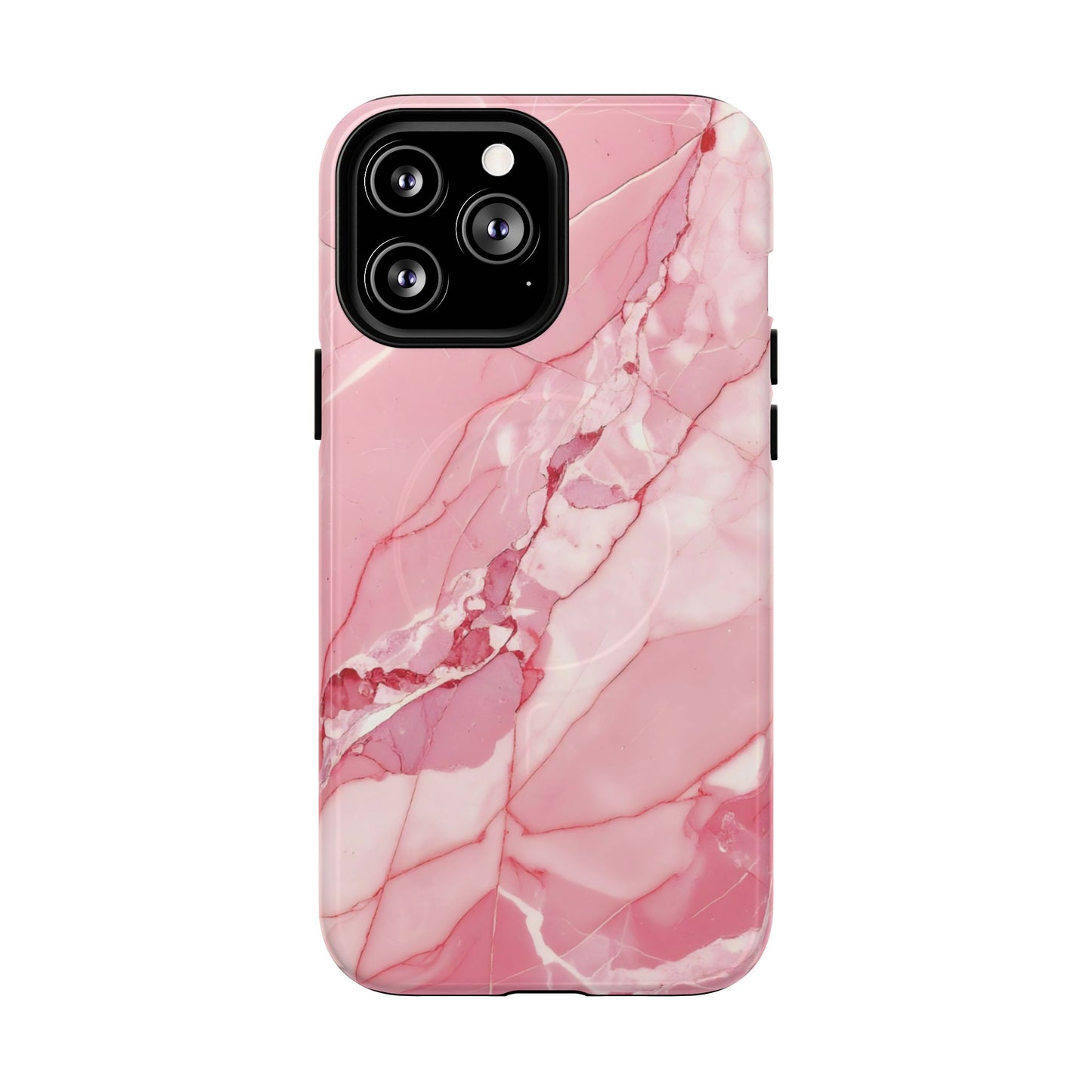 Protective Magnetic Phone Case – Pink Agate