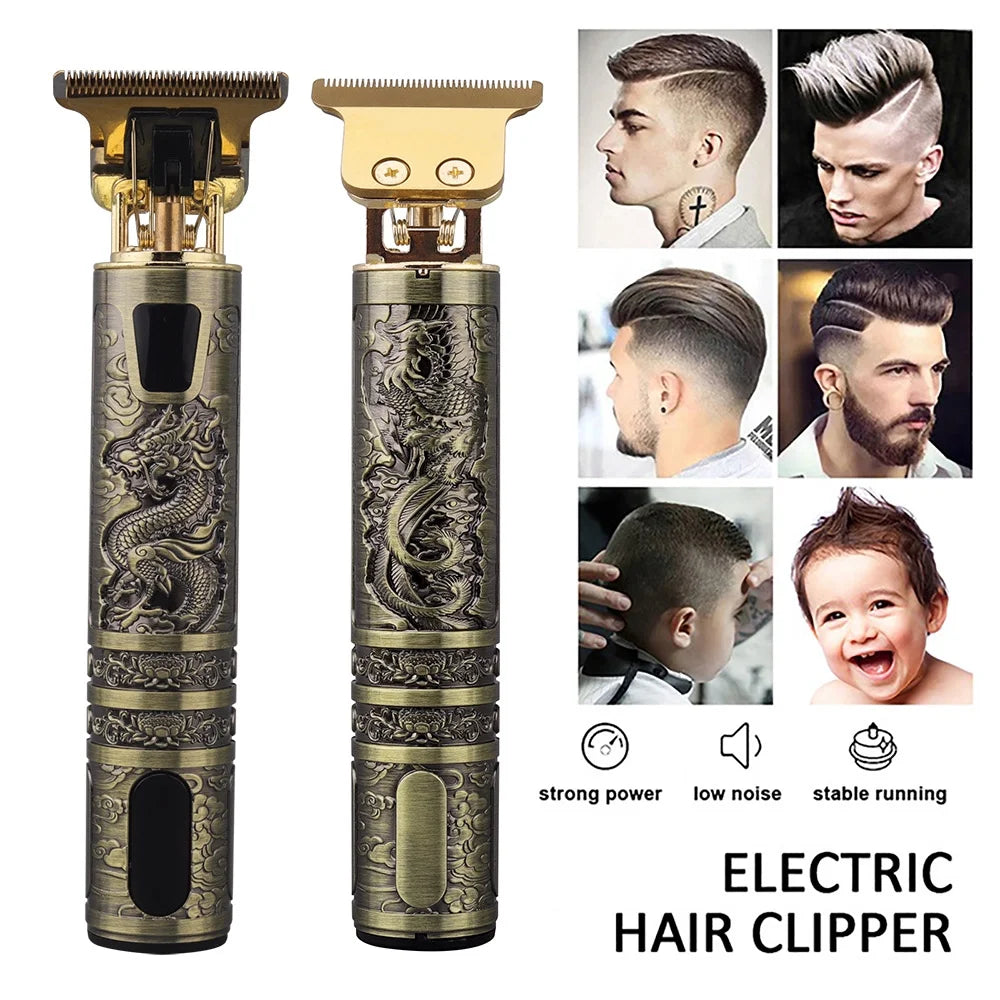 Hair Trimmer, Hair Clippers for Men Hair Cutting Professional Cordless Zero Gapped Hair Trimmer for Men Haircut Clipper Detail Beard Trimmer Shaver, USB Rechargeable LED Display