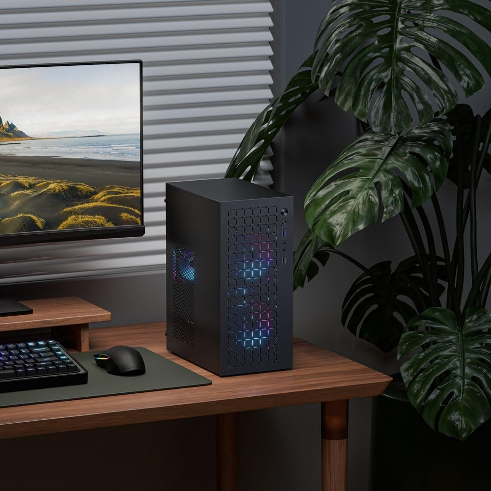 Micro ATX Case PC Case: MATX Case Mini PC ITX Desktop Computer Case Support M...