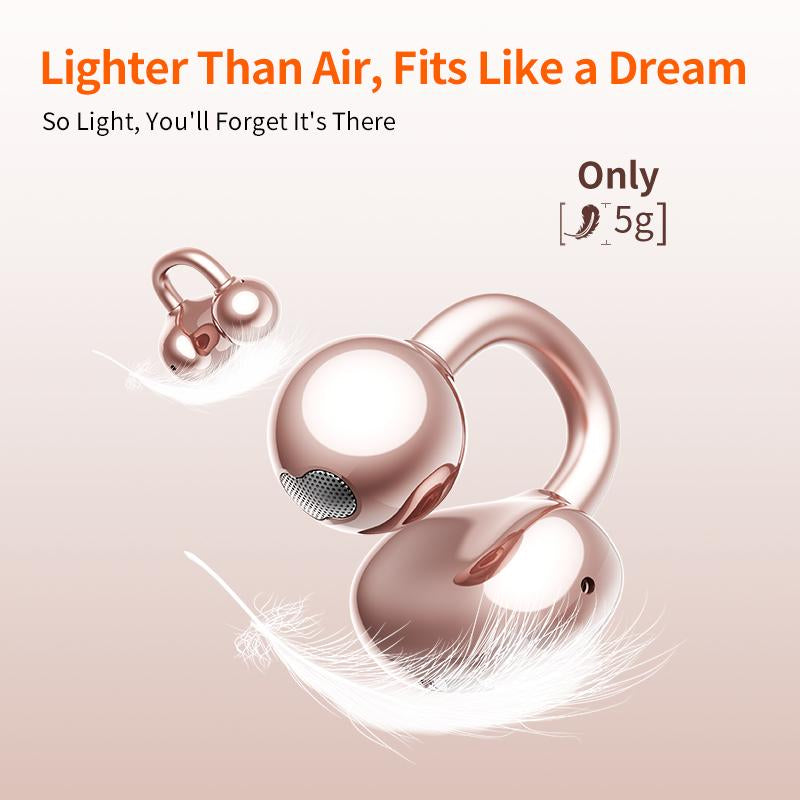 Long-Play Open-Ear Clip-On Butterfly Earbuds: Kinglucky, HiFi, for Apple & Samsung
