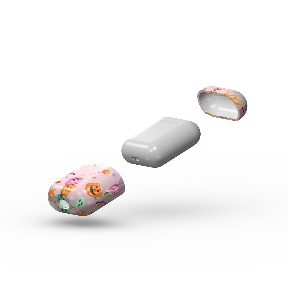 Earbud Case Cover – Spooky Doodles