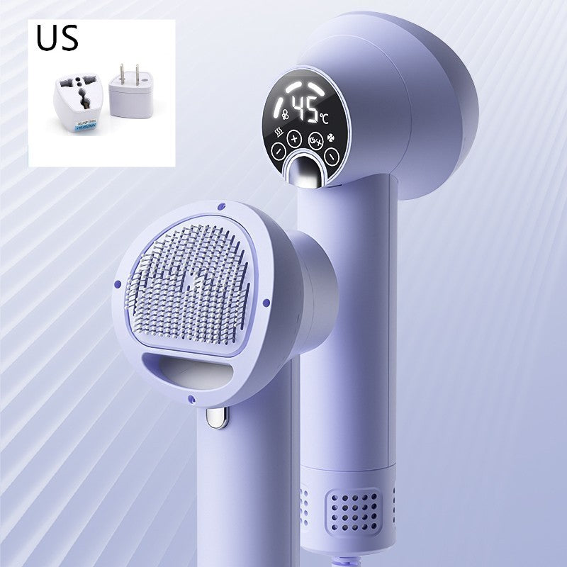 Smart Pet Hair Dryer - Silent Grooming Blow Dryer with Comb for Dogs & Cats (Safe & Gentle)