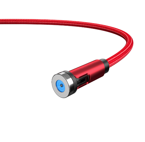Cable de carga USB magnético giratorio de 360° - Cargador compatible con varios dispositivos