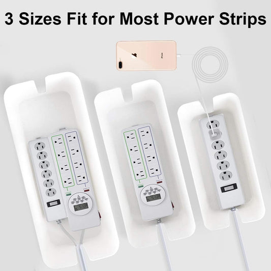 Cable Management Box 3 Pack Cable Box Organizer with Large Medium Small Cord Hider Box Safe ABS Material for Cover and Hide TV Wires,Computer,Router,Usb Hub and under Desk Power Strip&Cords