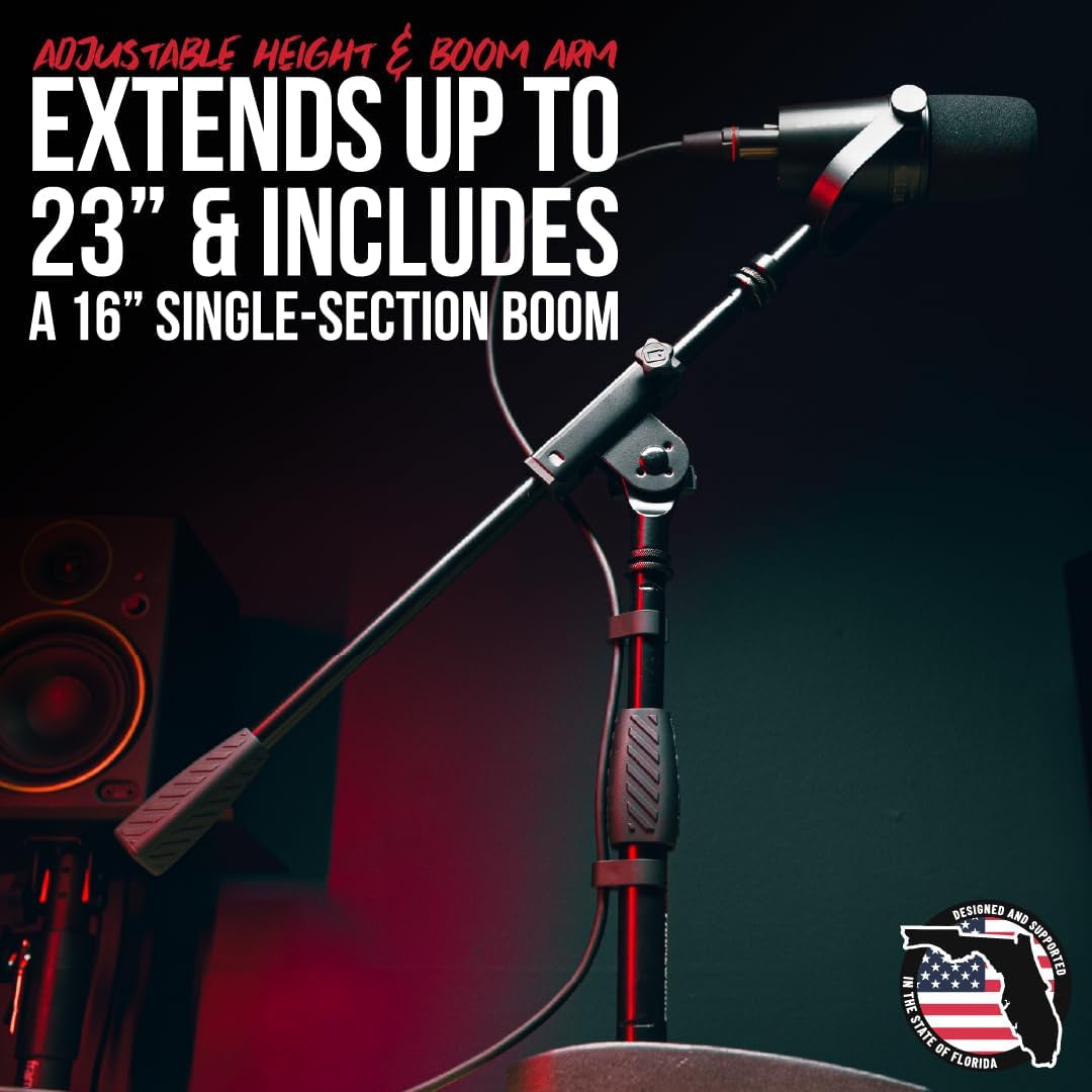 GFW-MIC-0821 Compact Base Bass Drum and Amp Mic Stand