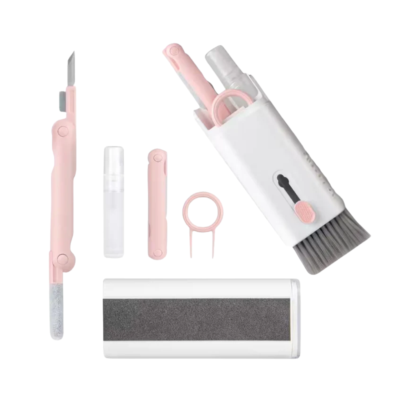 Kit de limpieza de teclado para portátil 7 en 1: Eliminador de polvo con extractor de teclas