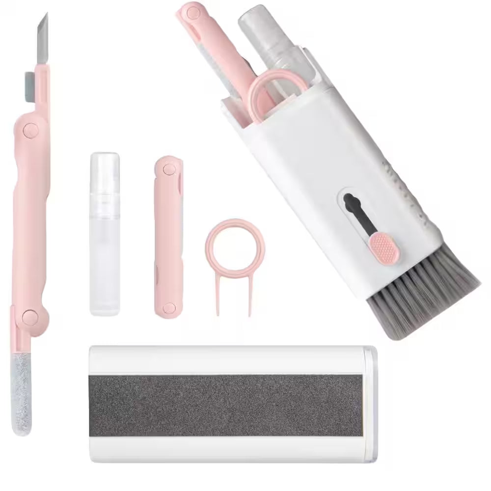 Laptop Keyboard Dust Cleaner Brush Set, 7-In-1 Electronics Dust Remover with Key Puller Multifunctional Cleaning Tool