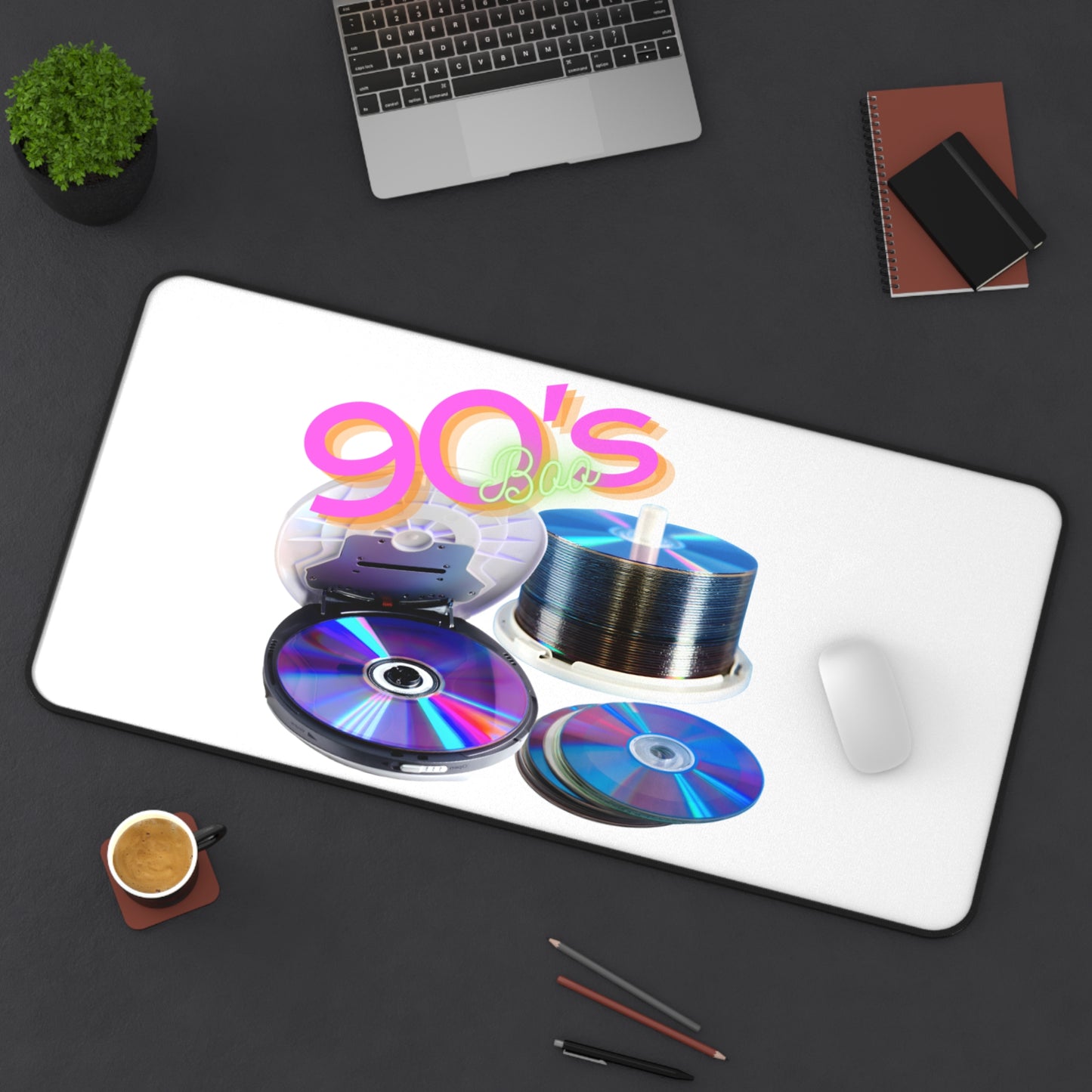 Neoprene Desk Mat – 90s Spin