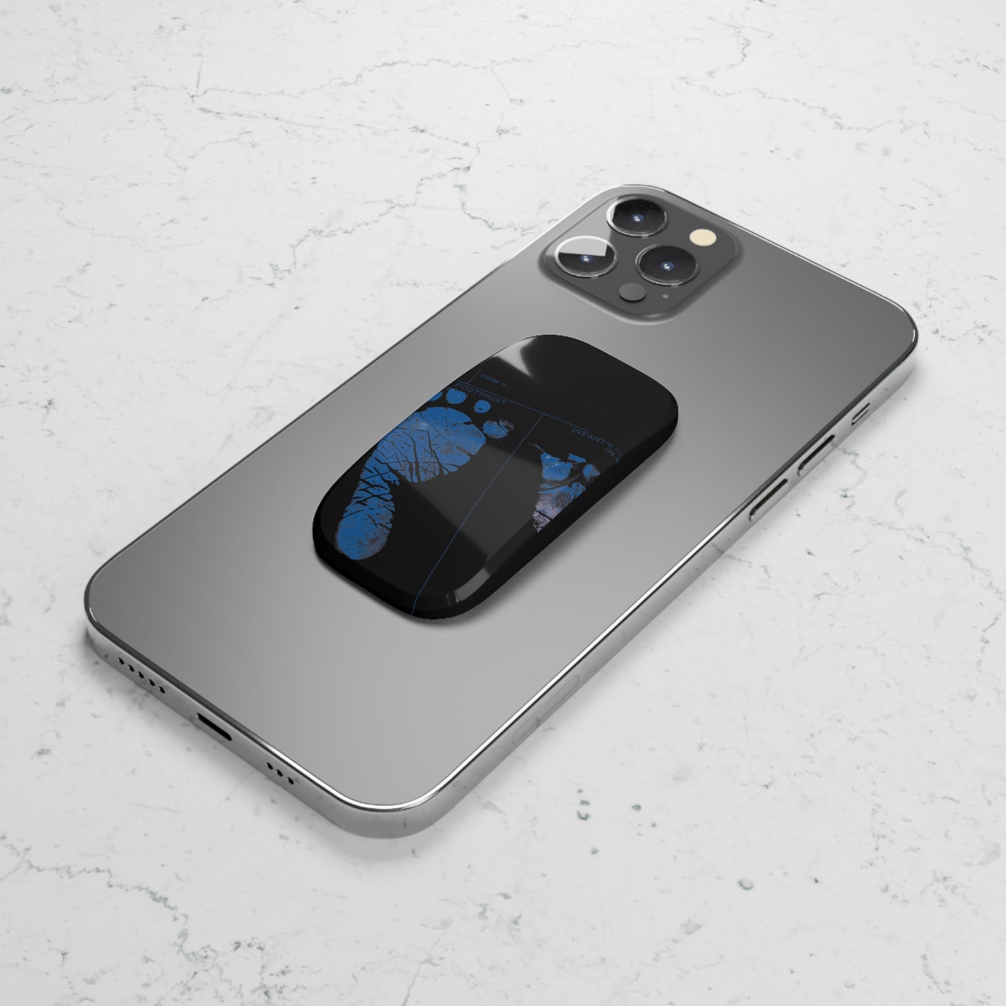 Phone Grip – Mom’s Little Blue Footprints
