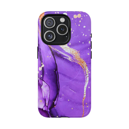 Protective Magnetic Phone Case – Gilded Violet
