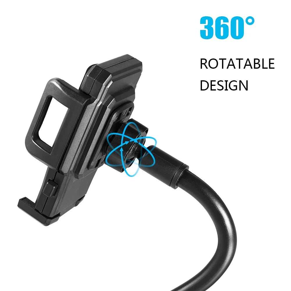 Cell Phone Holder for Car, Universal Adjustable Gooseneck Cup Holder Cradle Car Mount for Iphone Xs/Xs Max/Xr/8/7 Plus/Ipod Touch (Black)