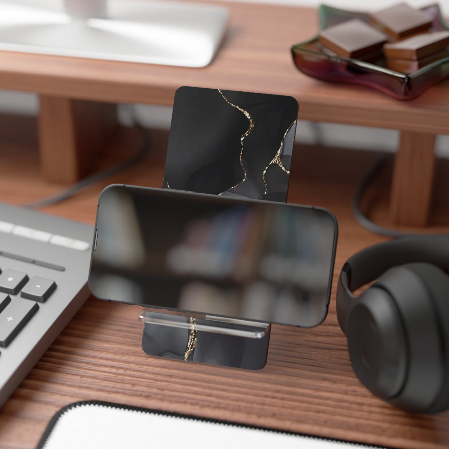 Phone Stand – Obsidian Vein