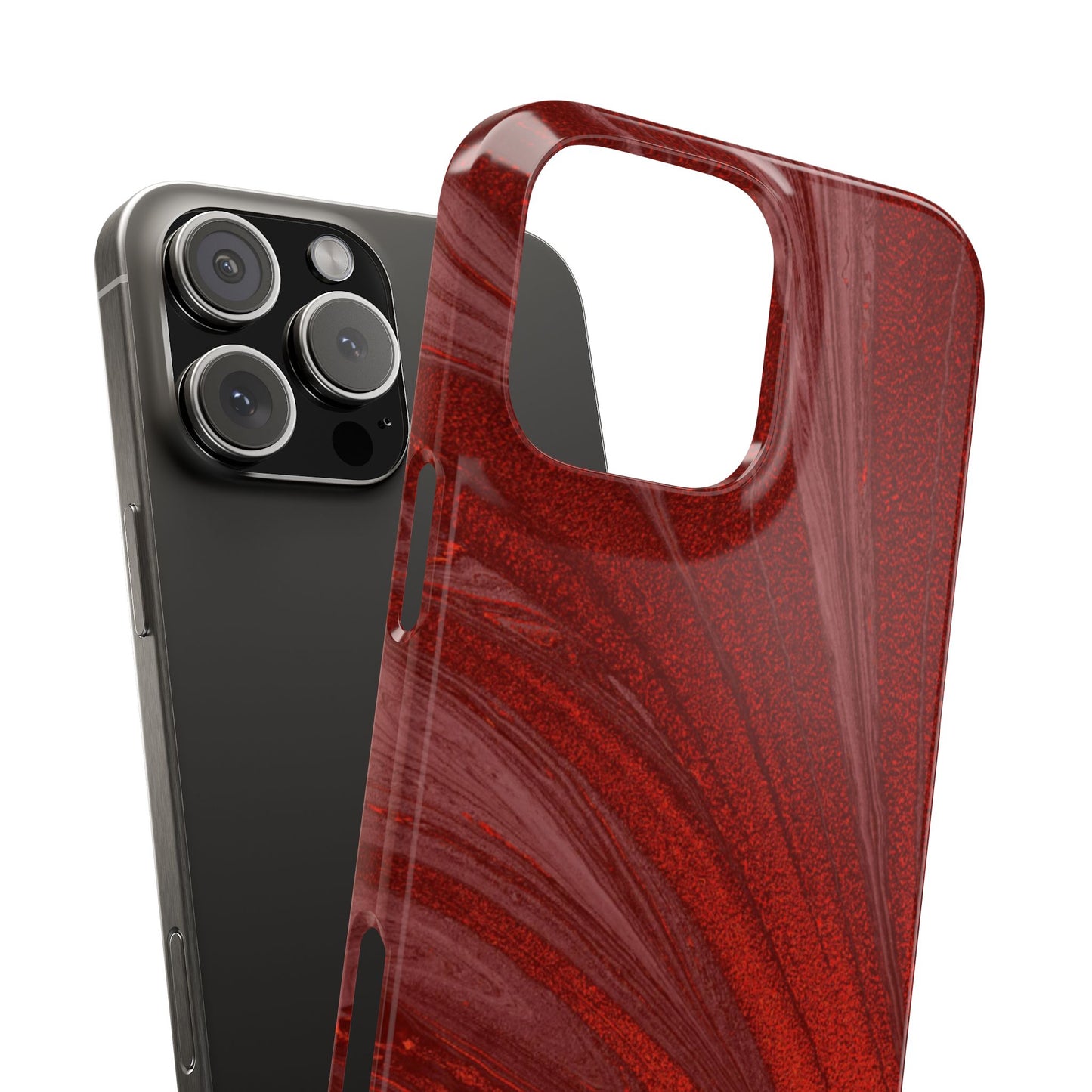 Slim Phone Case — Crimson Current