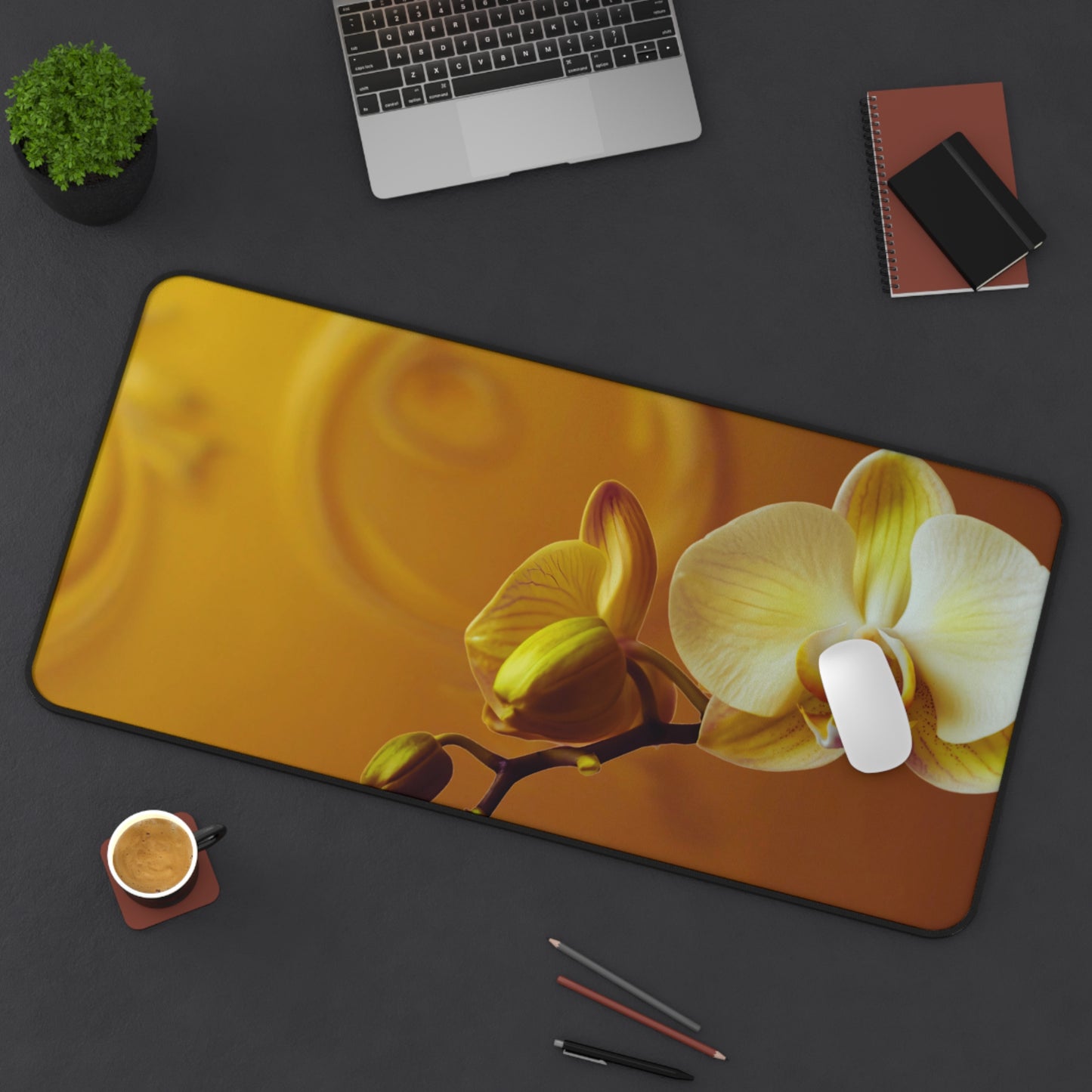 Desk Mat – Amber Orchid