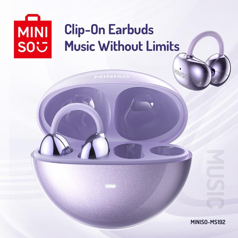 Comfortable Open Ear Wireless Earbuds: MINISO MS192 (50H Battery, Clip-On)